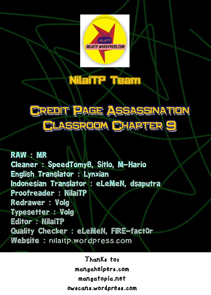 Assassination Classroom Chapter 9