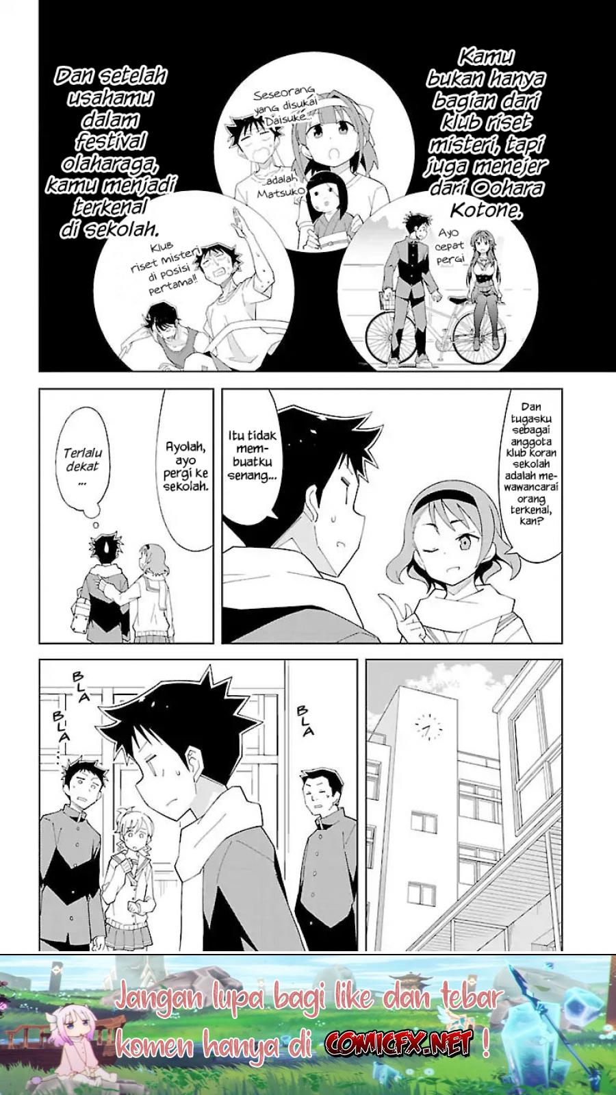 Atsumare! Fushigi Kenkyuubu Chapter 66 Bahasa Indonesia