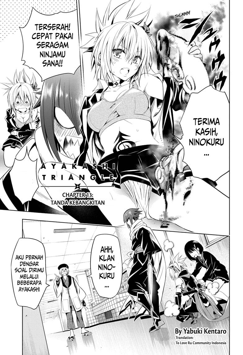 Ayakashi Triangle Chapter 13 Bahasa Indonesia