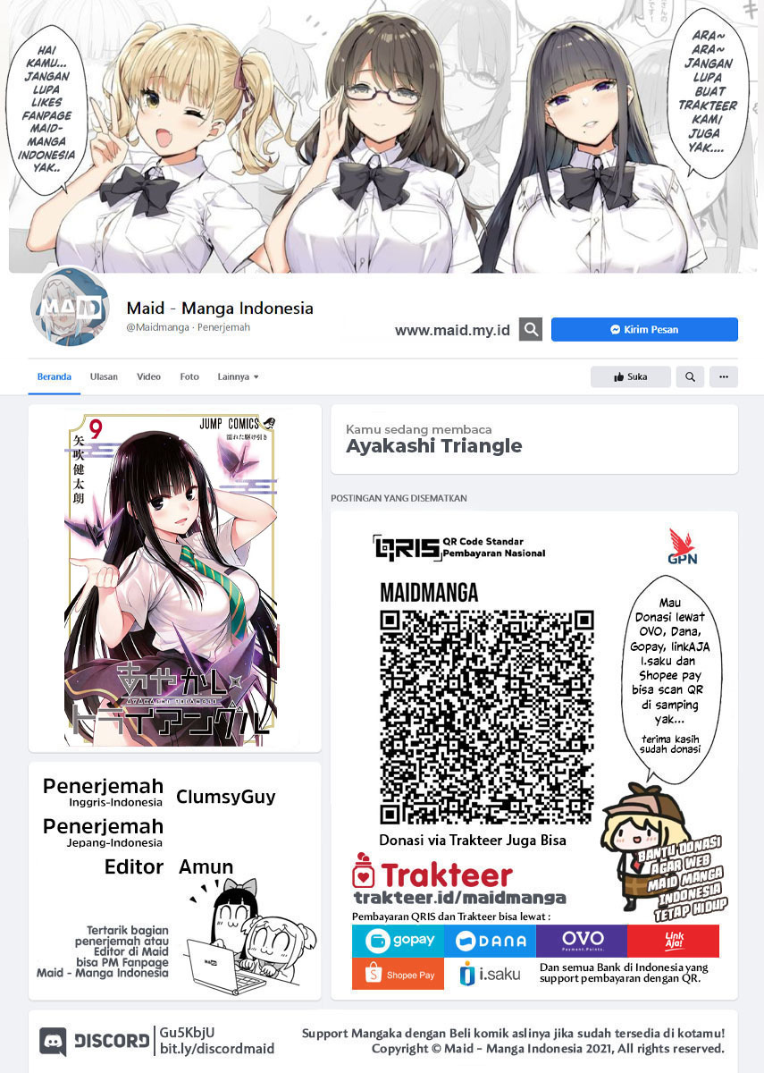 Ayakashi Triangle Chapter 100 Bahasa Indonesia