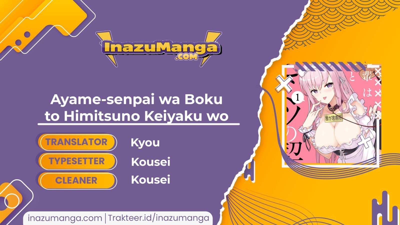 Ayame-senpai wa Boku to Himitsuno Keiyaku wo chapter 3
