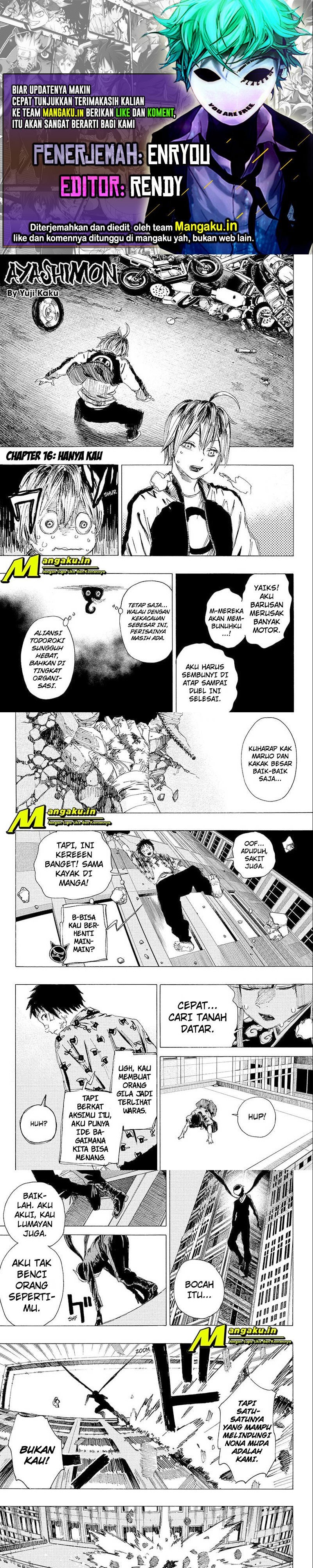Ayashimon Chapter 16 Bahasa Indonesia