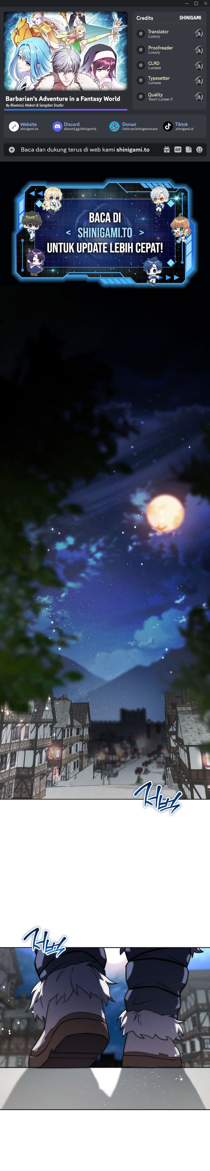 Barbarian’s Adventure In A Fantasy World Chapter 18 Bahasa Indonesia