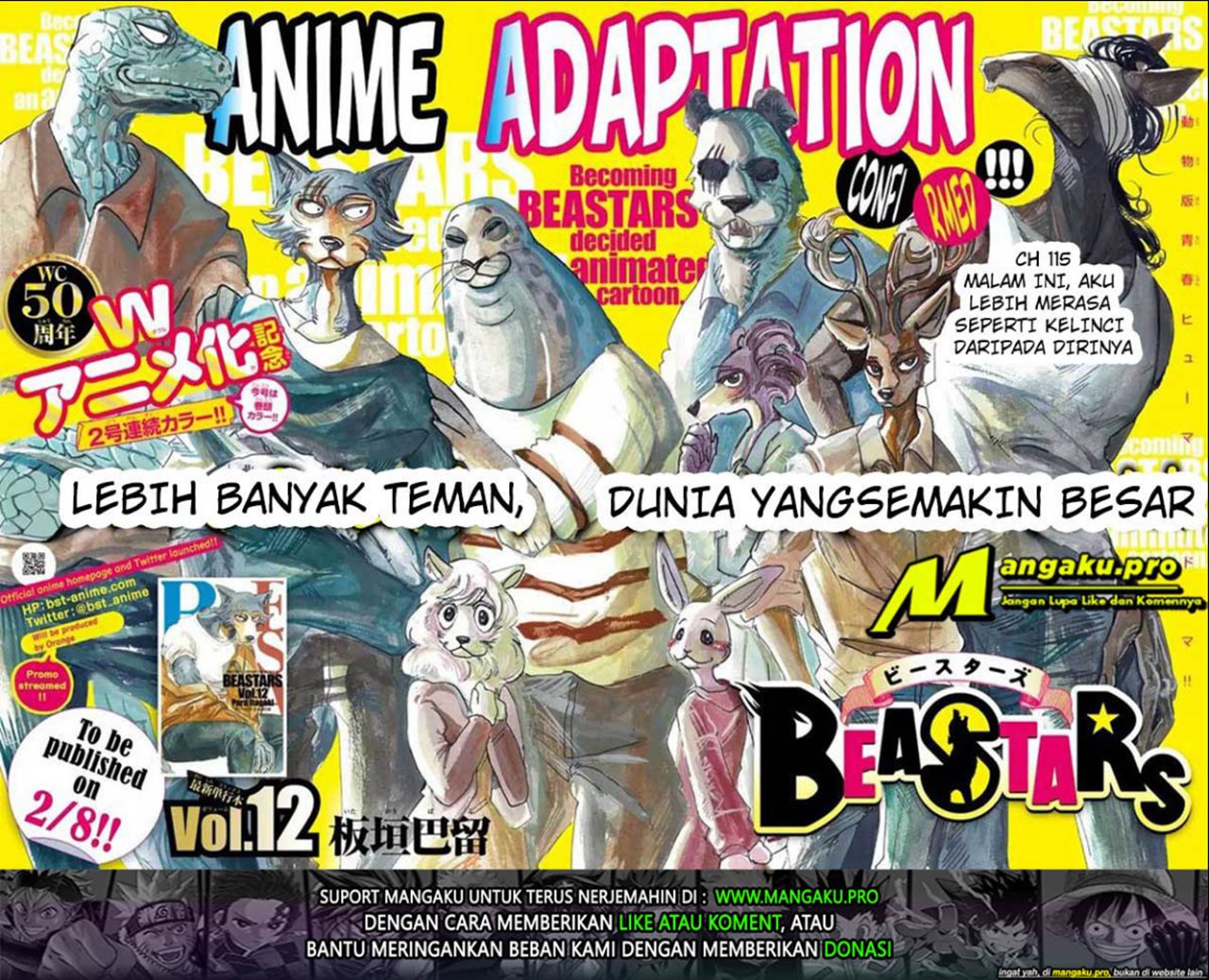 Beastars Chapter 115 Bahasa Indonesia