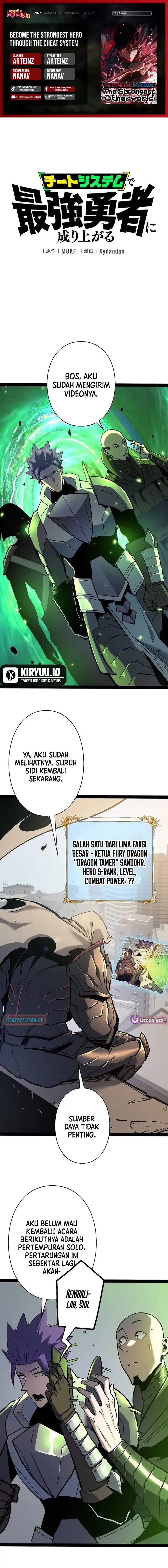 Become the Strongest Hero Through the Cheat System Chapter 80 Bahasa Indonesia