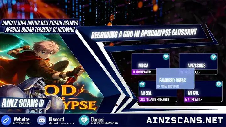 Becoming a God in Apocalypse Glossary Chapter 24 Bahasa Indonesia
