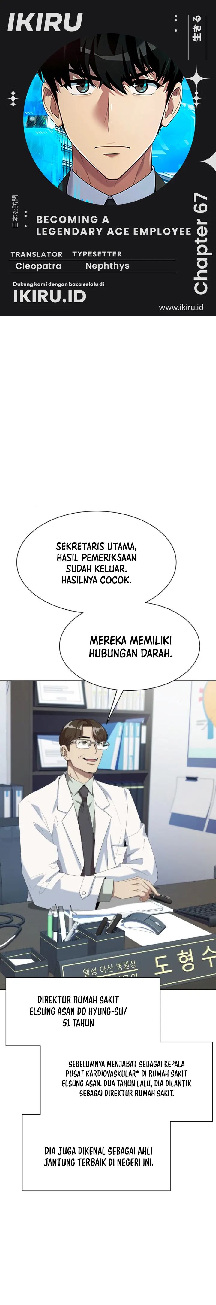 Becoming a Legendary Ace Employee Chapter 67 Bahasa Indonesia