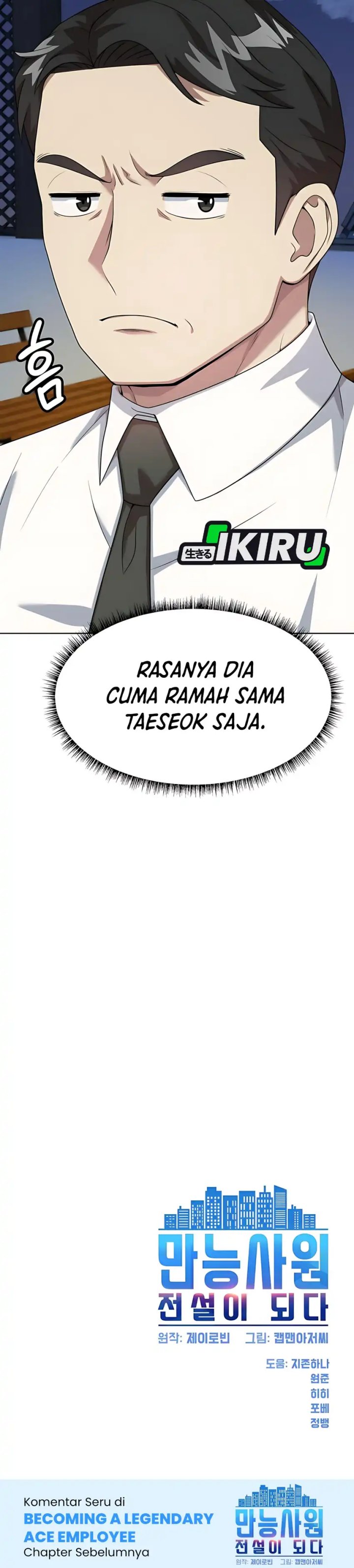 Becoming a Legendary Ace Employee Chapter 99 Bahasa Indonesia