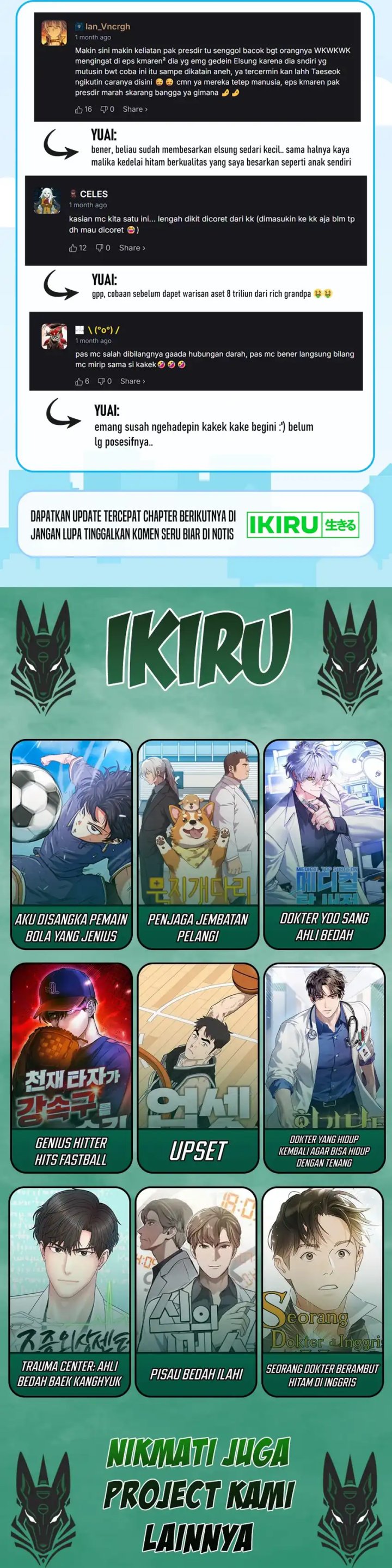 Becoming a Legendary Ace Employee Chapter 99 Bahasa Indonesia