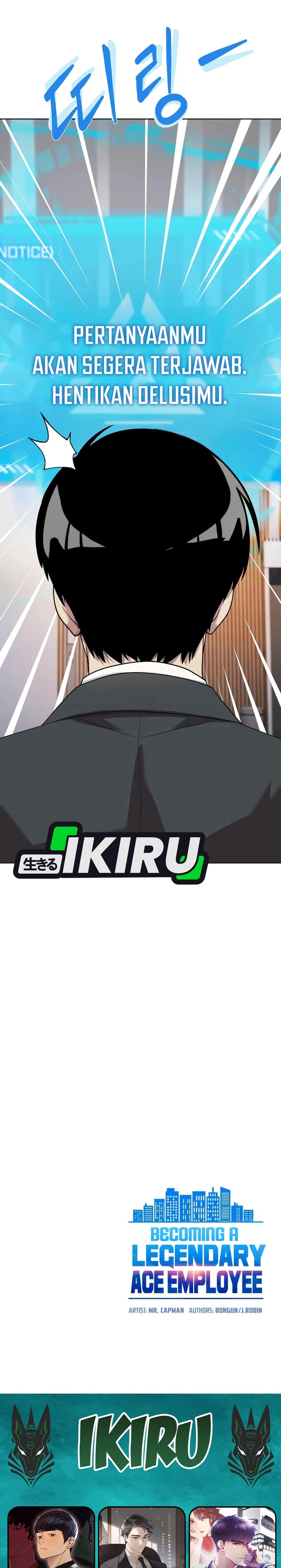 Becoming a Legendary Ace Employee Chapter 100 Bahasa Indonesia