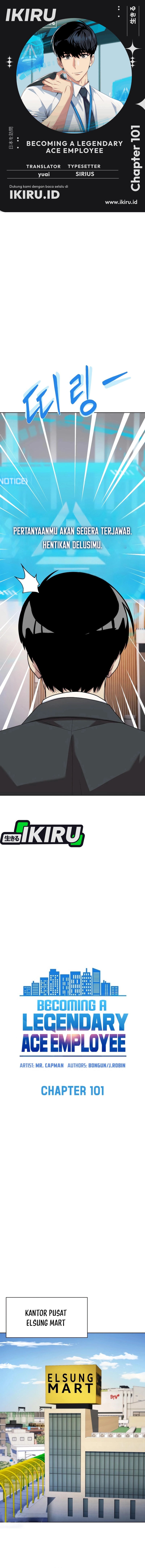 Becoming a Legendary Ace Employee Chapter 101 Bahasa Indonesia