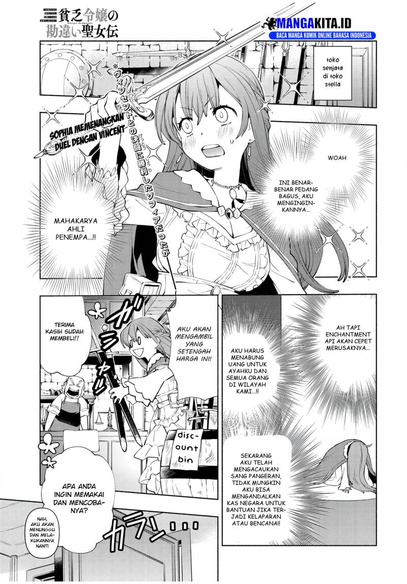 Binbou Reijou no Kanchigai Seijo-den ~Okane no Tame ni Doryoku Shitetara, Oozoku Harem ga Dekite imashita!?~ Chapter 06 Bahasa Indonesia