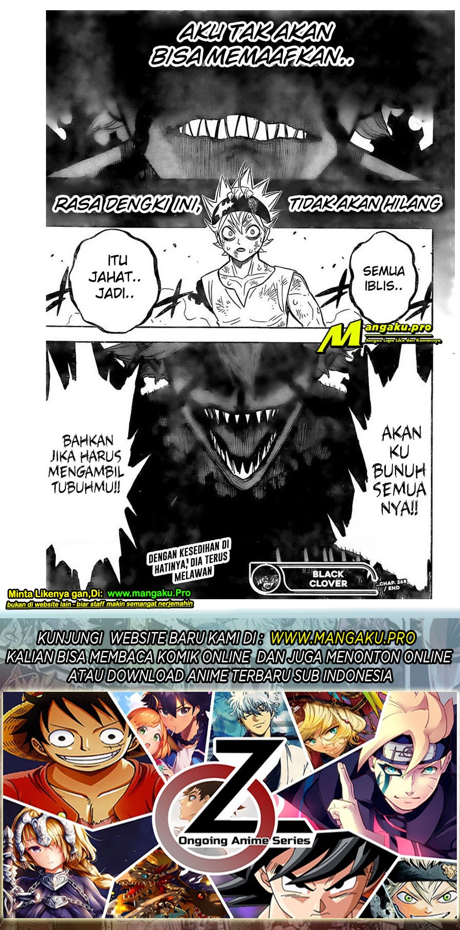 Black Clover Chapter 268 Bahasa Indonesia