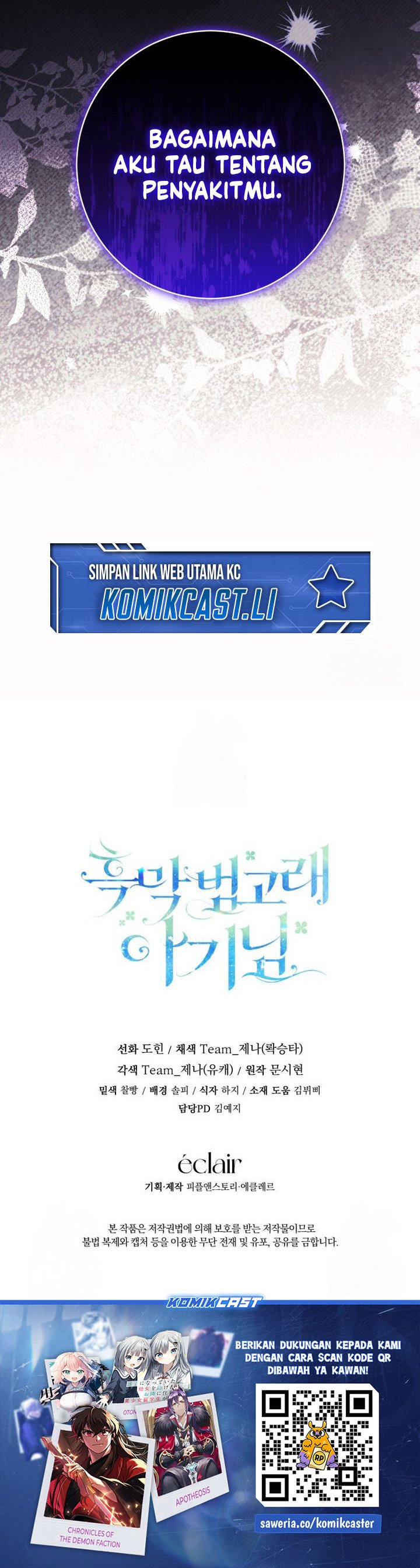 Black Killer Whale Baby Chapter 62 Bahasa Indonesia