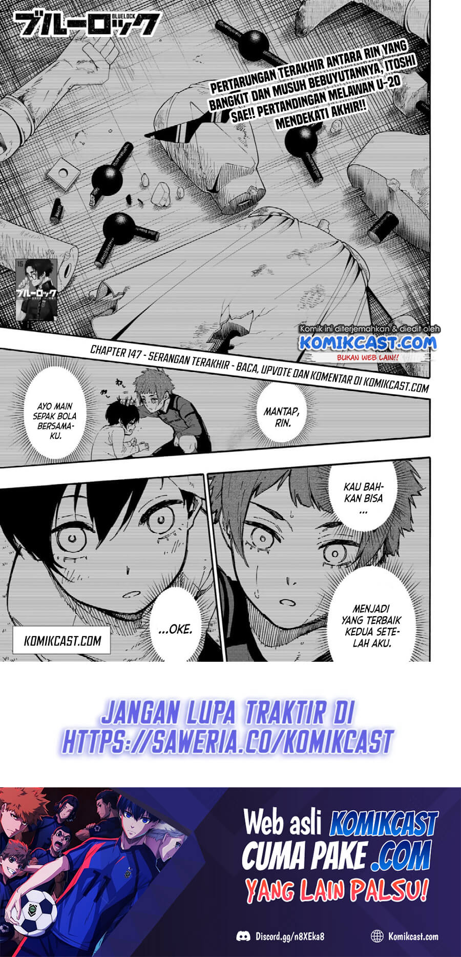 Dilarang COPAS - situs resmi www.mangacanblog.com - Komik blue lock 147 - chapter 147 148 Indonesia blue lock 147 - chapter 147 Terbaru 1|Baca Manga Komik Indonesia|Mangacan