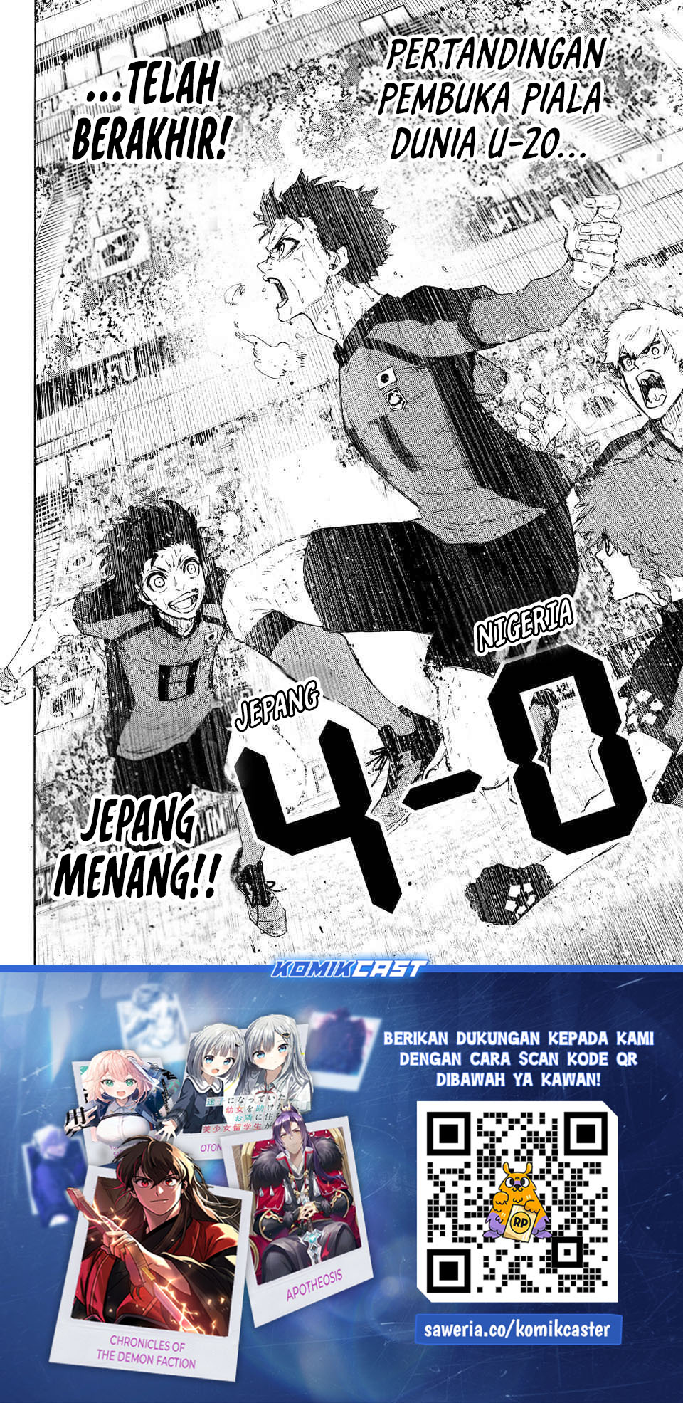 Blue Lock Chapter 325 Bahasa Indonesia