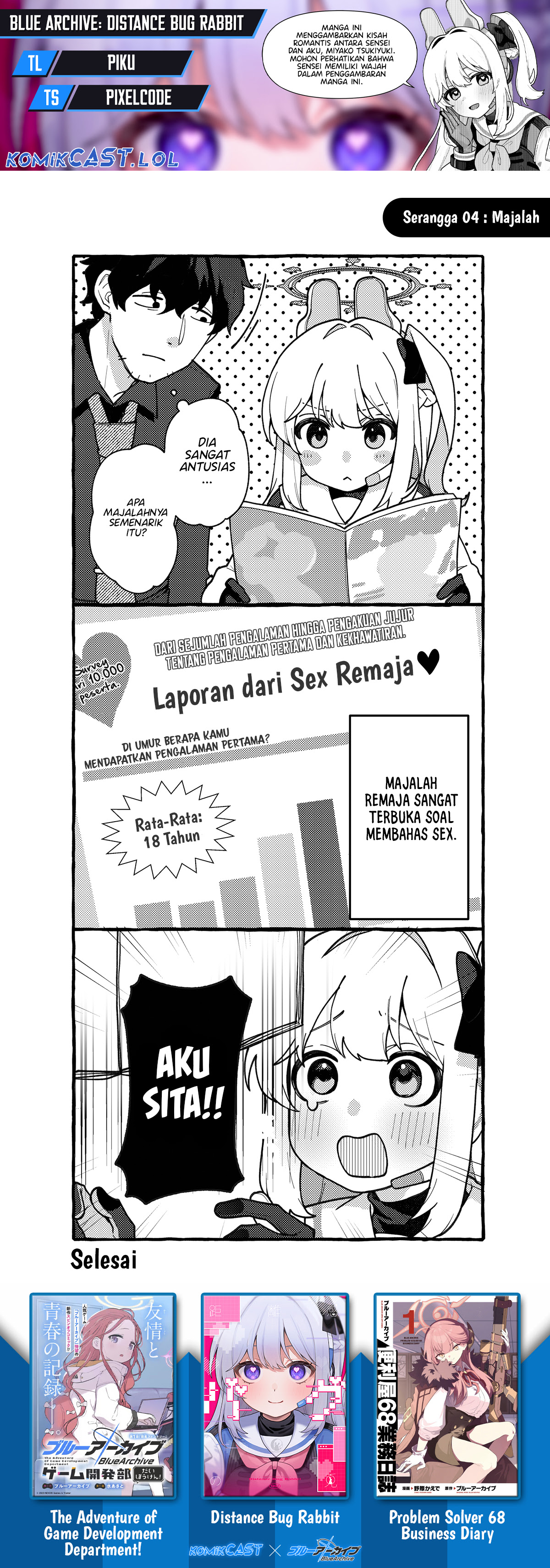 Blue Archive: Distance Bug Rabbit Chapter 04 Bahasa Indonesia