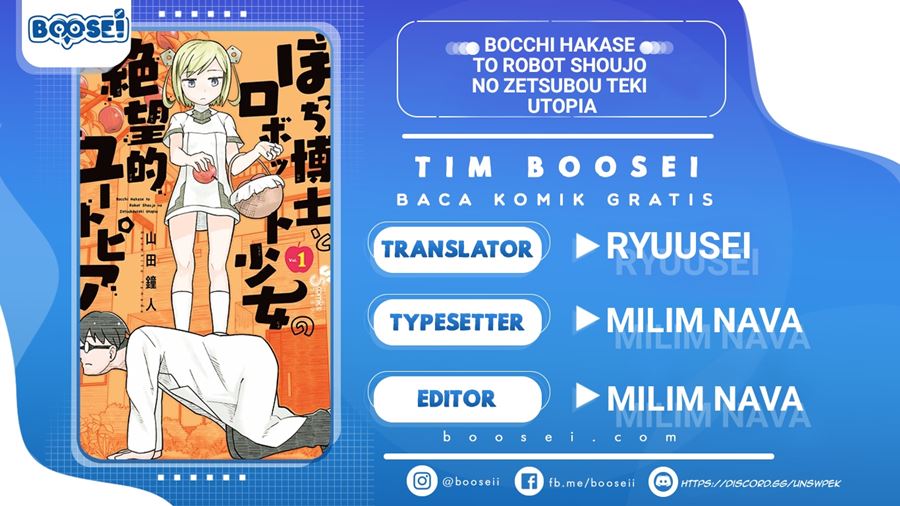 Bocchi Hakase to Robot Shoujo no Zetsubou Teki Utopia Chapter 10 Bahasa Indonesia