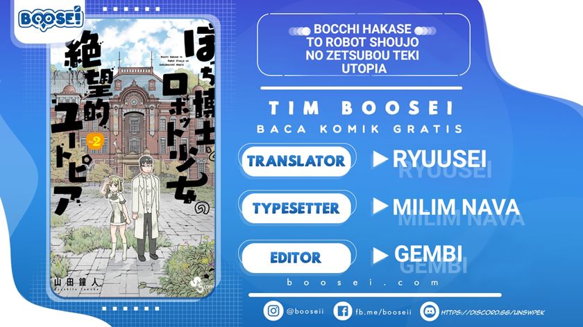 Bocchi Hakase to Robot Shoujo no Zetsubou Teki Utopia Chapter 20 Bahasa Indonesia