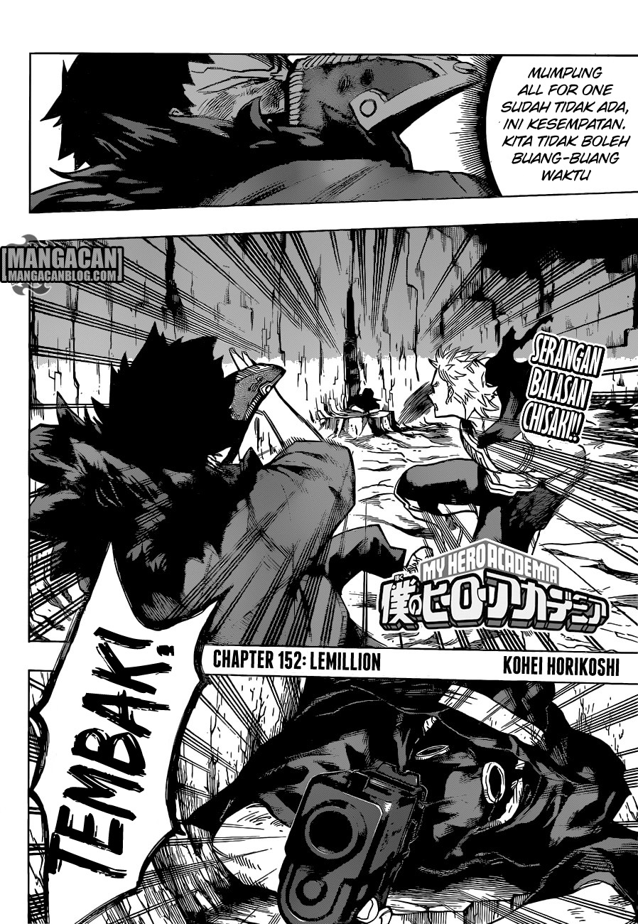 Boku no Hero Academia Chapter 152 Bahasa Indonesia