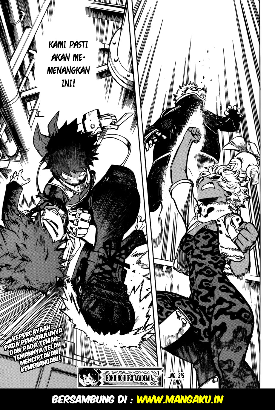 Boku no Hero Academia chapter 215