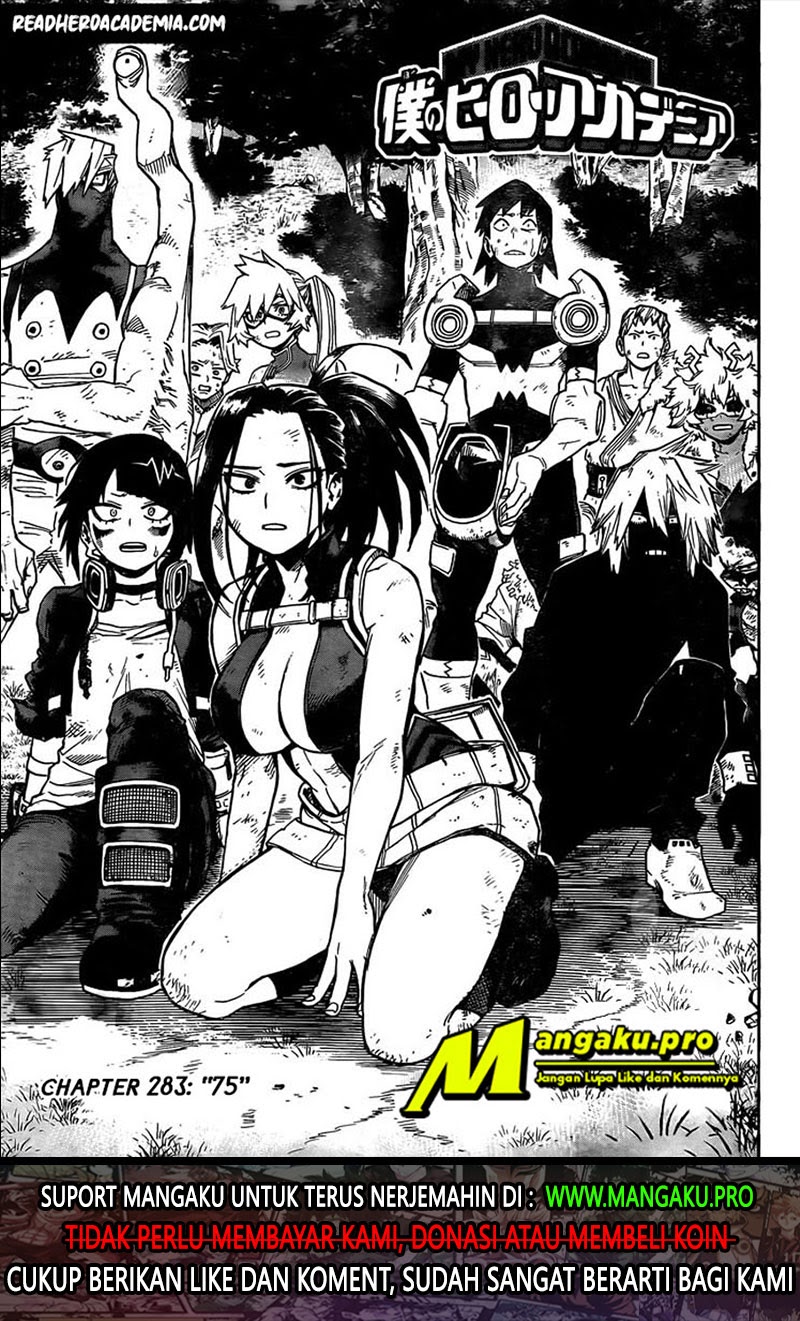 Boku no Hero Academia chapter 283