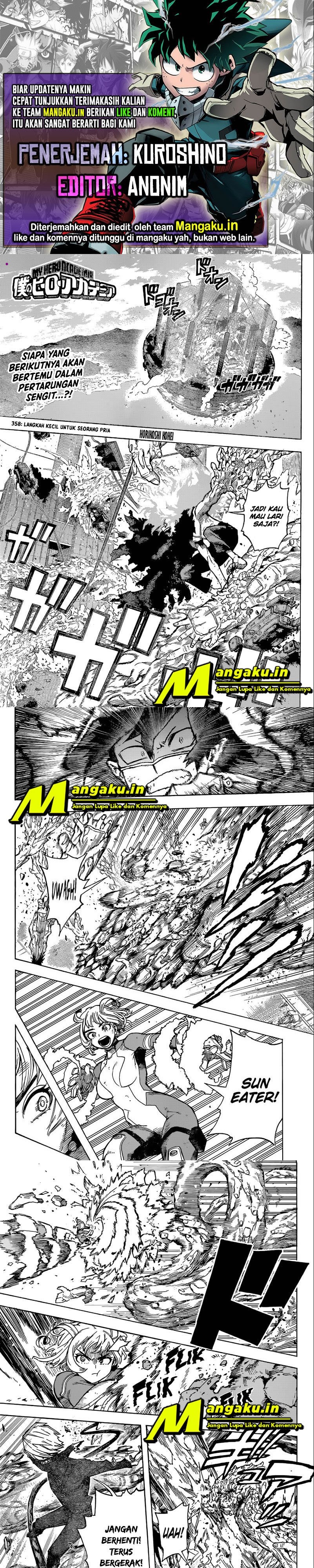 Boku no Hero Academia chapter 358
