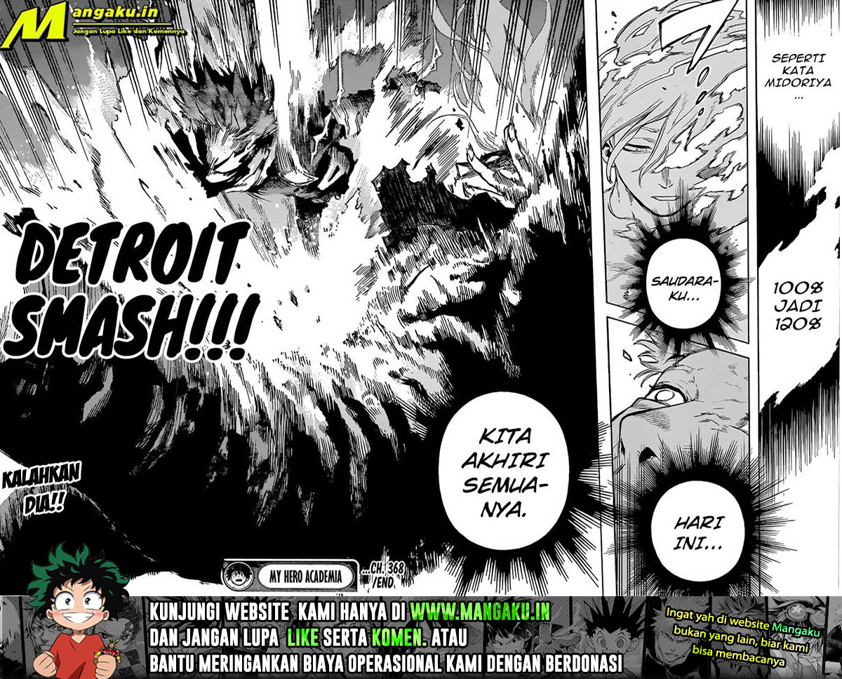 Boku no Hero Academia Chapter 368 Bahasa Indonesia