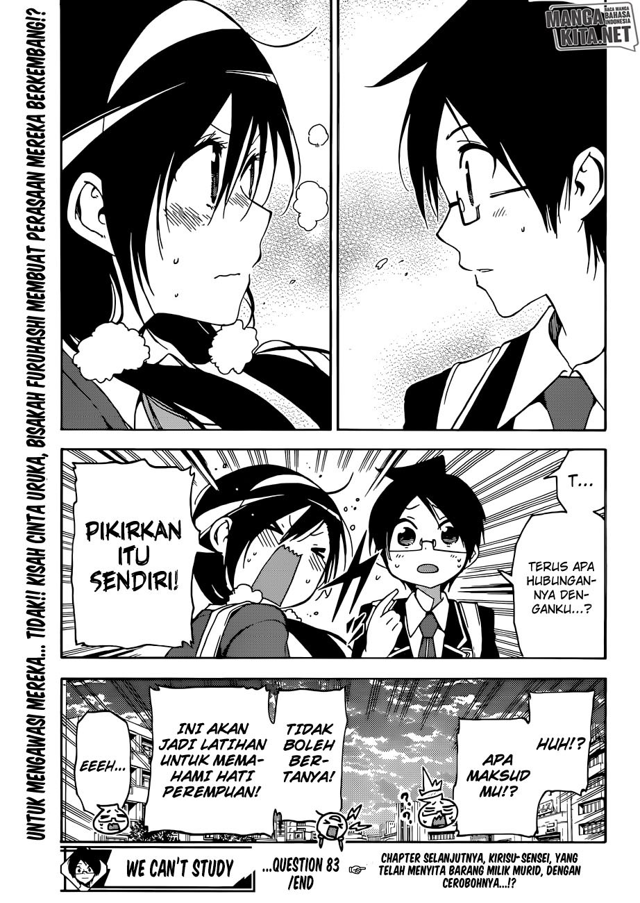 Bokutachi wa Benkyou ga Dekinai Chapter 83 Bahasa Indonesia
