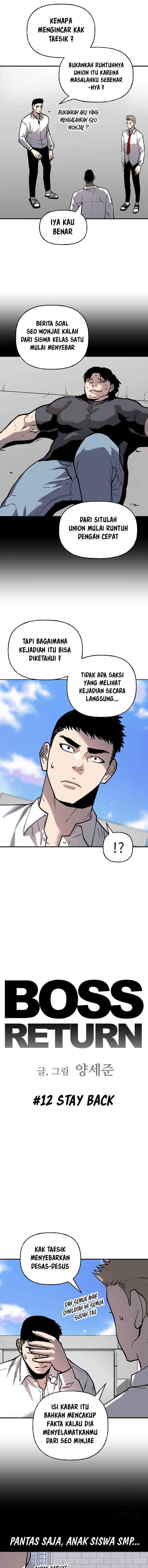 Boss Return Chapter 12 Bahasa Indonesia