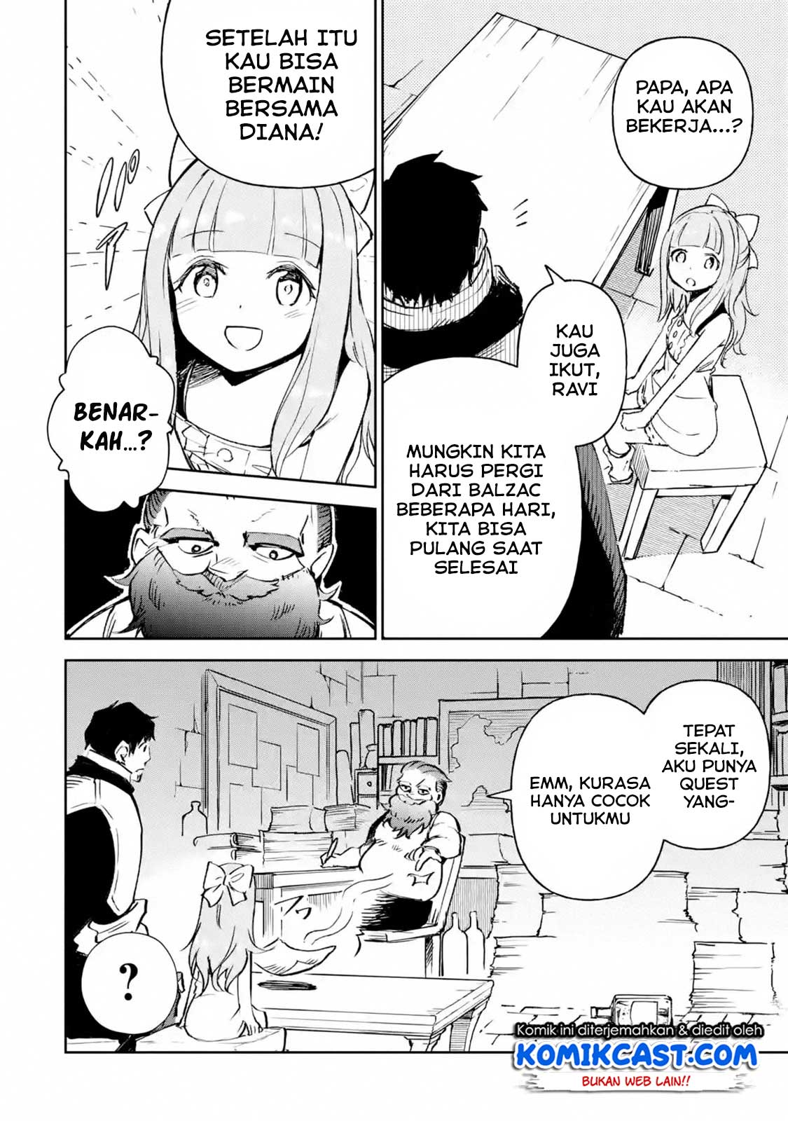 Boukensha License o Hakudatsu Sareta Ossan Dakedo, Manamusume ga Dekita no de Nonbiri Jinsei Chapter 13.3 Bahasa Indonesia