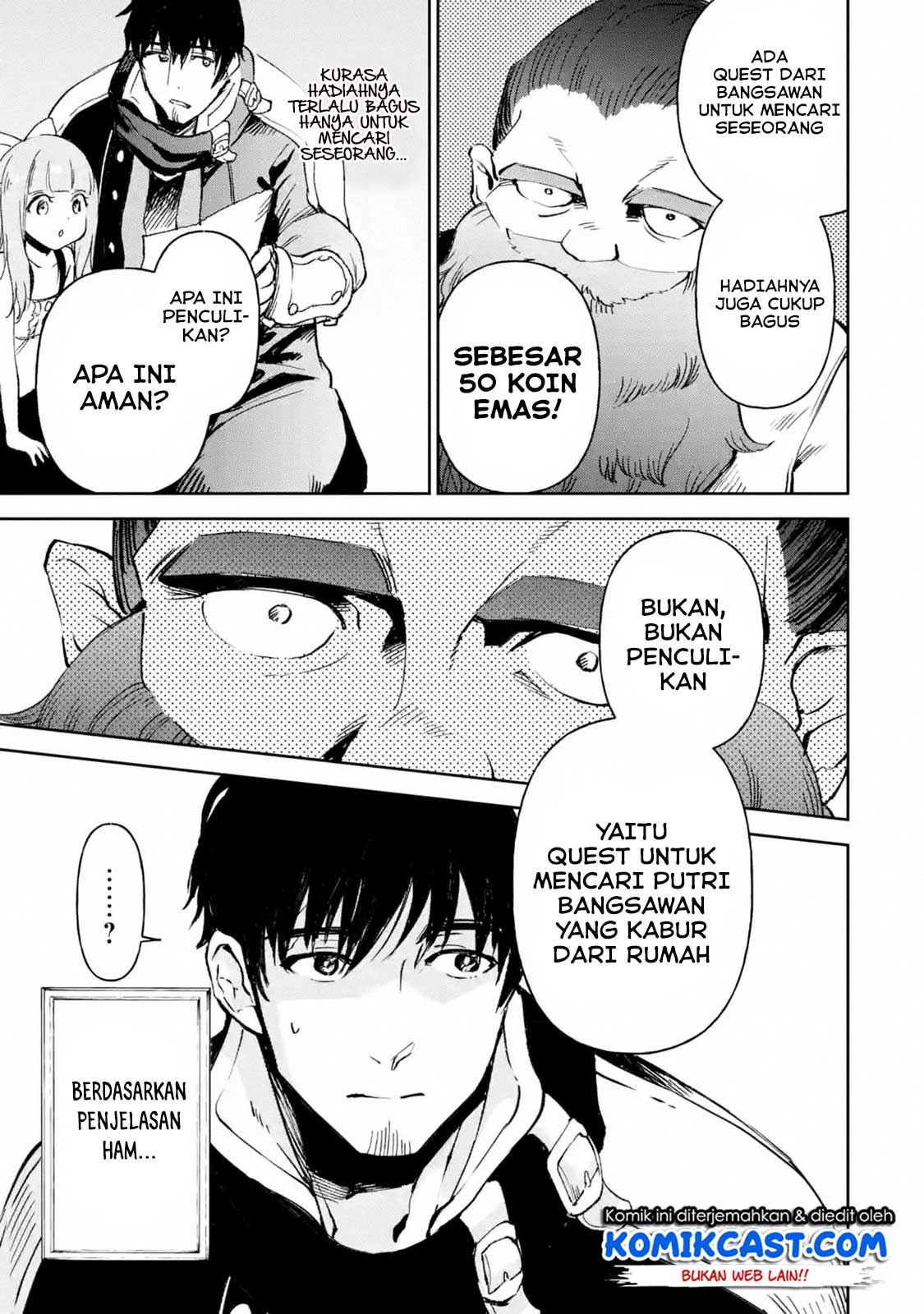 Boukensha License o Hakudatsu Sareta Ossan Dakedo, Manamusume ga Dekita no de Nonbiri Jinsei Chapter 13.3 Bahasa Indonesia