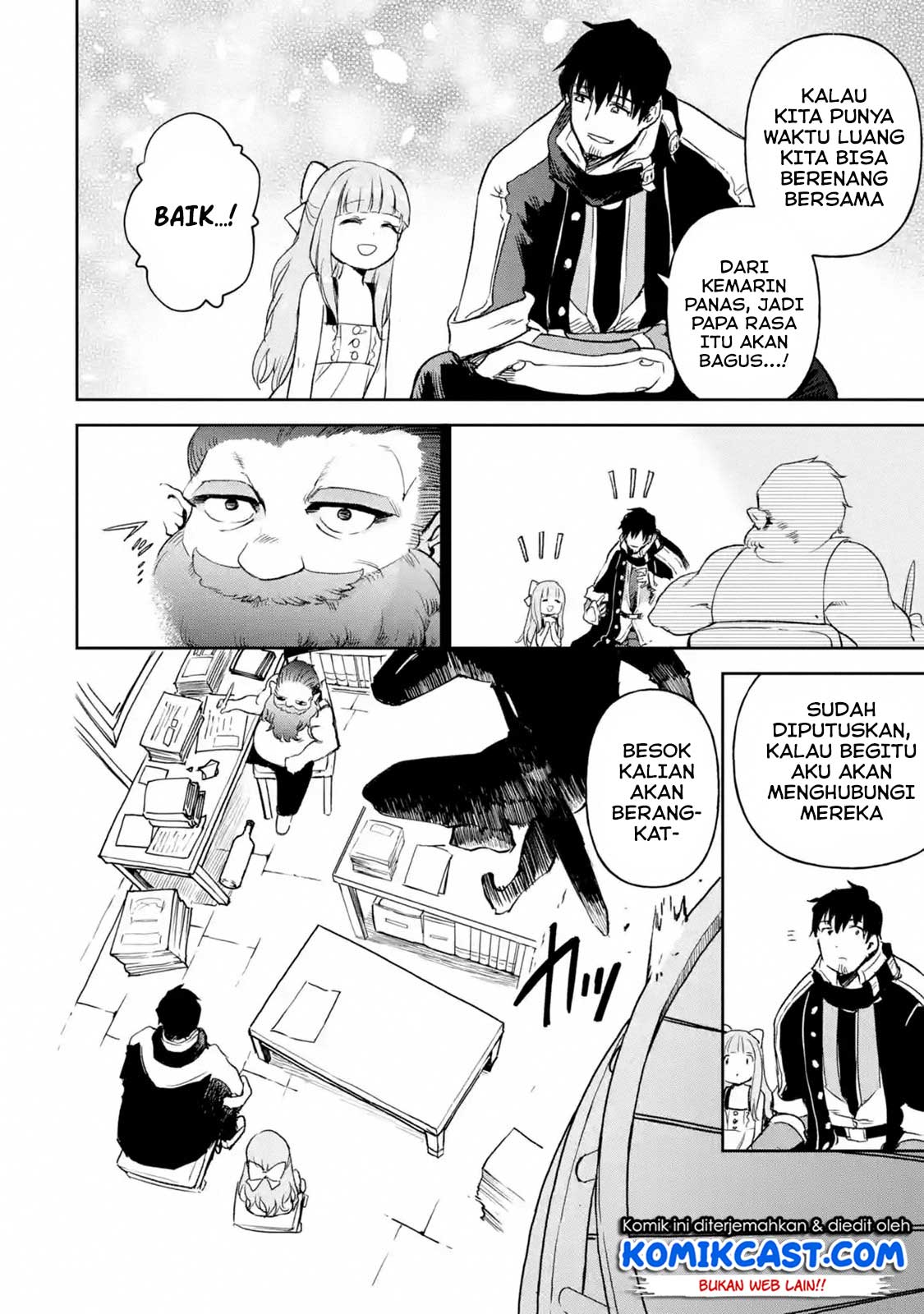 Boukensha License o Hakudatsu Sareta Ossan Dakedo, Manamusume ga Dekita no de Nonbiri Jinsei Chapter 13.3 Bahasa Indonesia