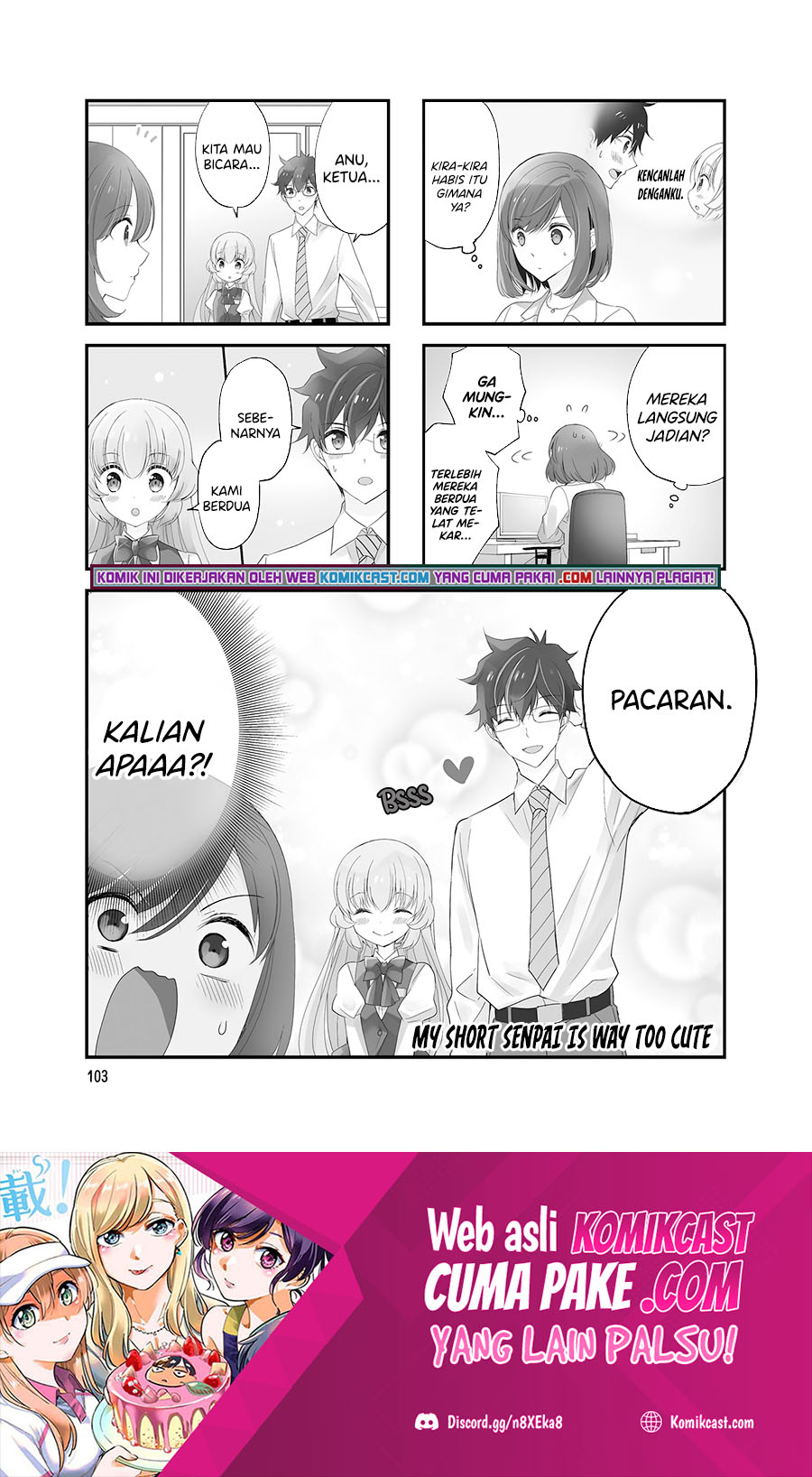 Chicchai Senpai ga Kawaisugiru Chapter 29 Bahasa Indonesia