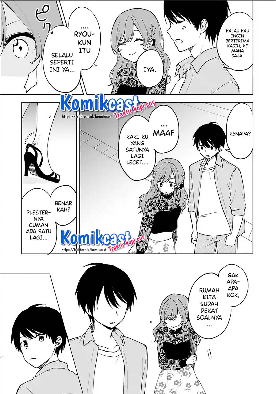 Chikan Saresou ni Natteiru S-kyuu Bishoujo wo Tasuketara Tonari no Seki no Osanajimi datta Chapter 22.1 Bahasa Indonesia