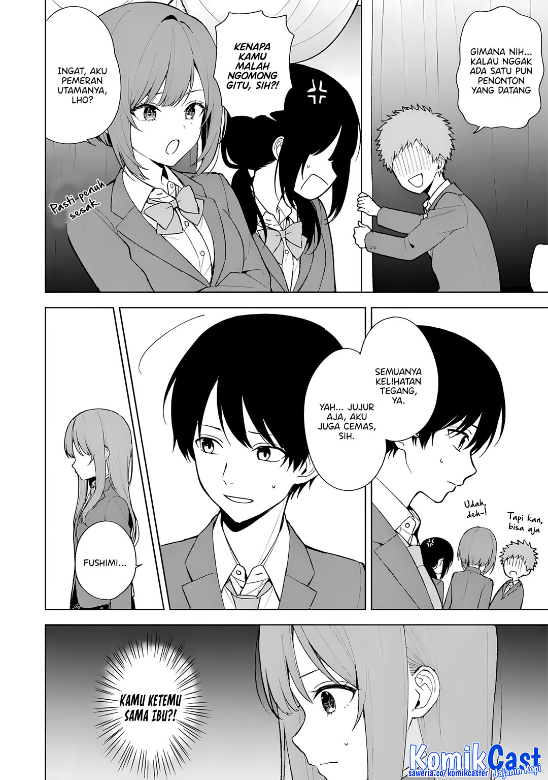 Chikan Saresou ni Natteiru S-kyuu Bishoujo wo Tasuketara Tonari no Seki no Osanajimi datta Chapter 88 Bahasa Indonesia