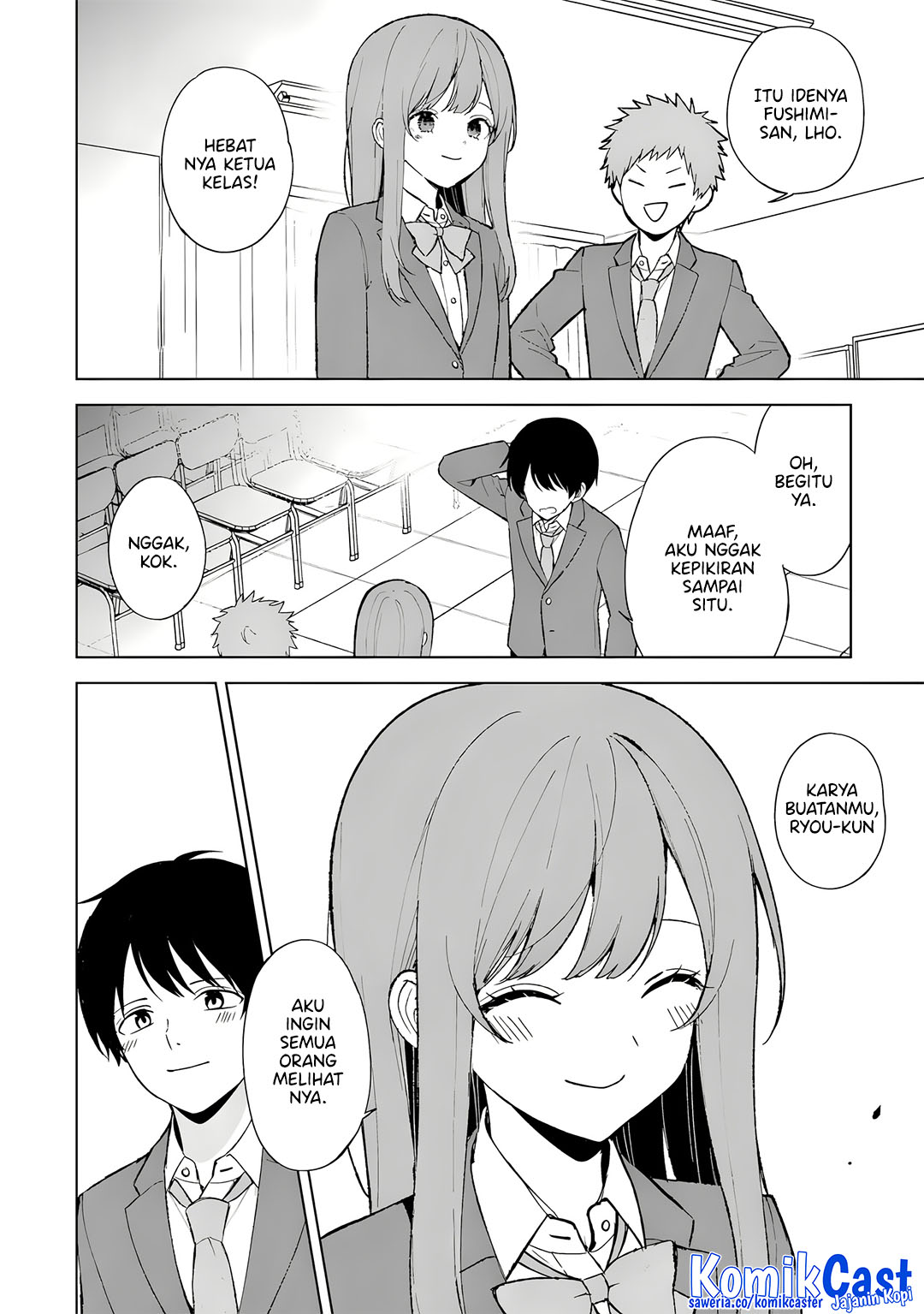 Chikan Saresou ni Natteiru S-kyuu Bishoujo wo Tasuketara Tonari no Seki no Osanajimi datta Chapter 88 Bahasa Indonesia