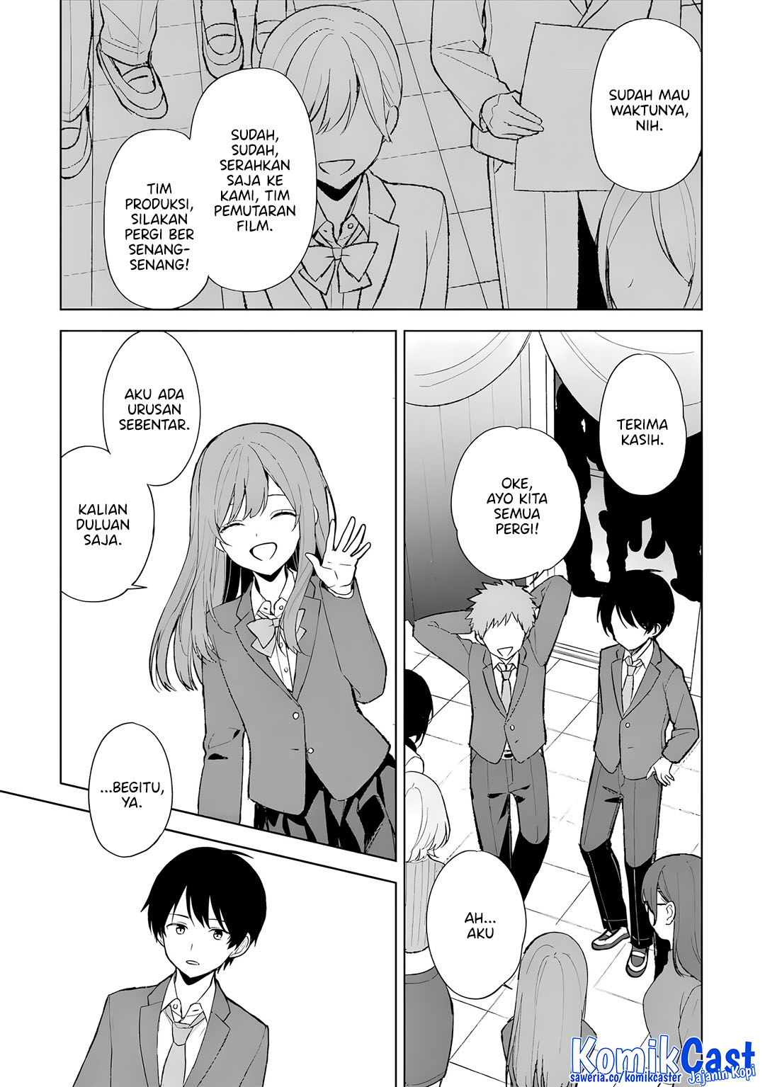 Chikan Saresou ni Natteiru S-kyuu Bishoujo wo Tasuketara Tonari no Seki no Osanajimi datta Chapter 88 Bahasa Indonesia