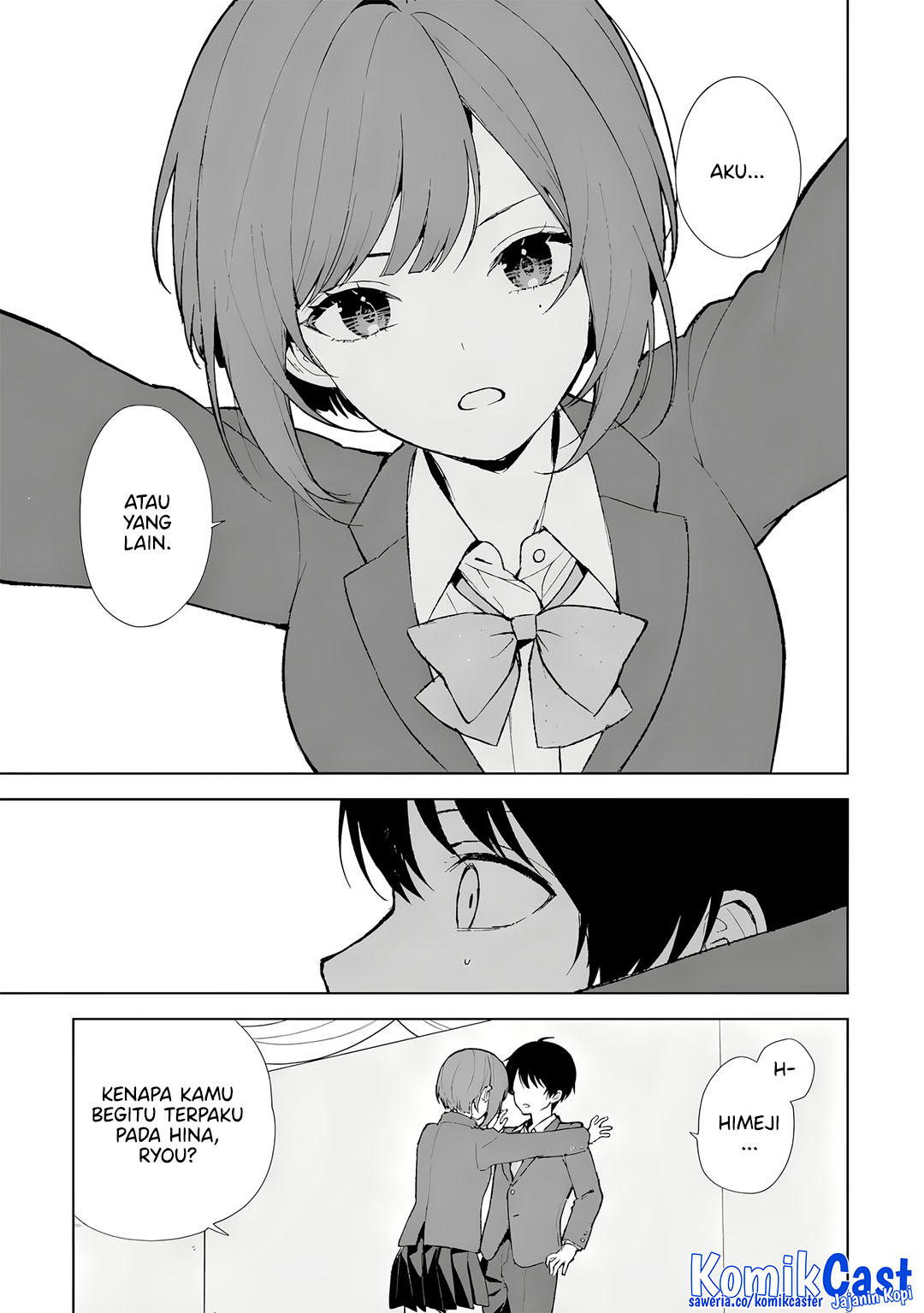 Chikan Saresou ni Natteiru S-kyuu Bishoujo wo Tasuketara Tonari no Seki no Osanajimi datta Chapter 88 Bahasa Indonesia