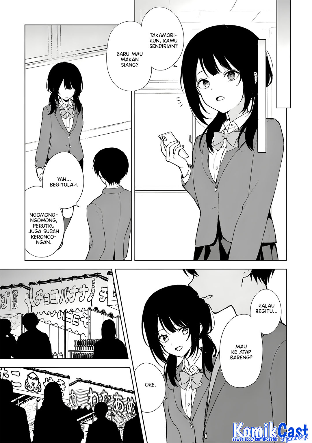 Chikan Saresou ni Natteiru S-kyuu Bishoujo wo Tasuketara Tonari no Seki no Osanajimi datta Chapter 88 Bahasa Indonesia
