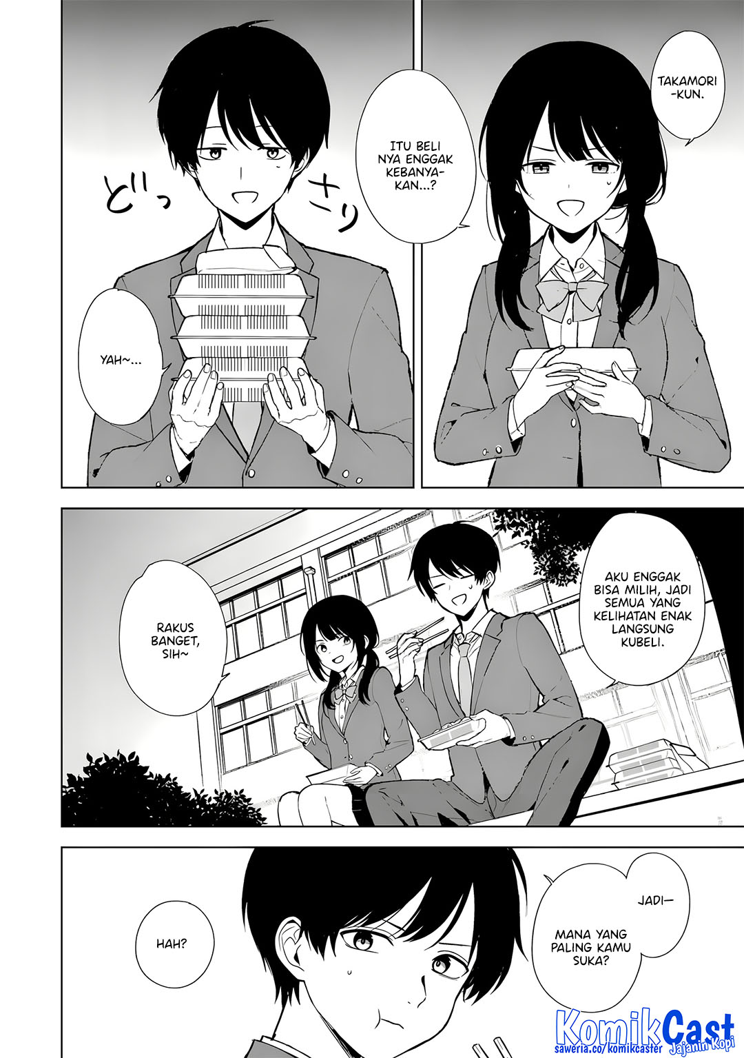 Chikan Saresou ni Natteiru S-kyuu Bishoujo wo Tasuketara Tonari no Seki no Osanajimi datta Chapter 88 Bahasa Indonesia
