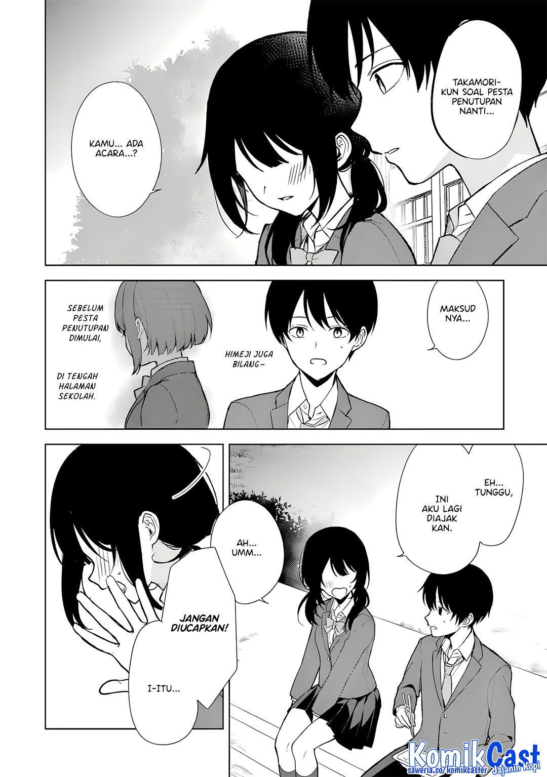 Chikan Saresou ni Natteiru S-kyuu Bishoujo wo Tasuketara Tonari no Seki no Osanajimi datta Chapter 88 Bahasa Indonesia