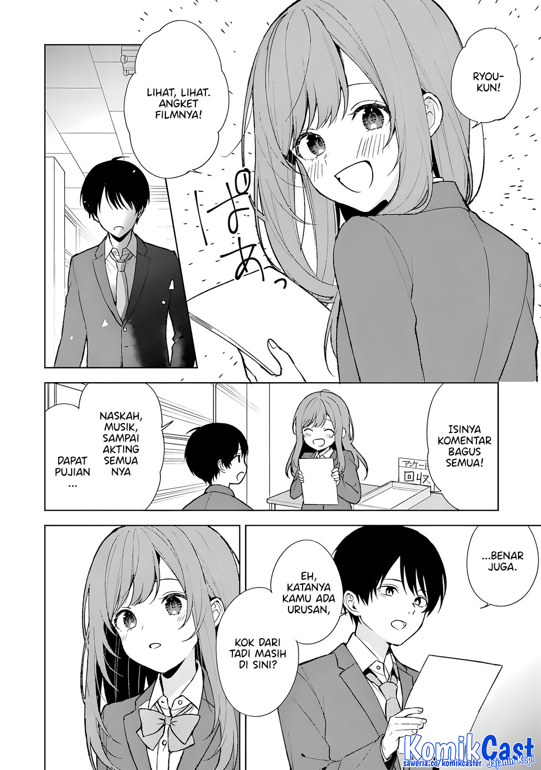 Chikan Saresou ni Natteiru S-kyuu Bishoujo wo Tasuketara Tonari no Seki no Osanajimi datta Chapter 88 Bahasa Indonesia