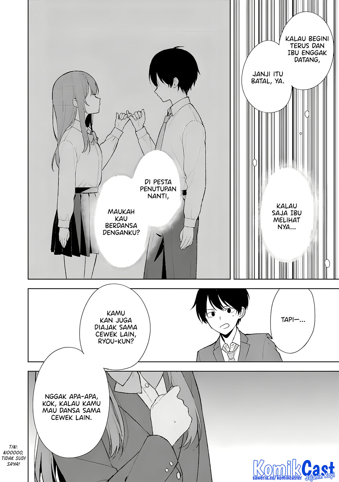 Chikan Saresou ni Natteiru S-kyuu Bishoujo wo Tasuketara Tonari no Seki no Osanajimi datta Chapter 88 Bahasa Indonesia