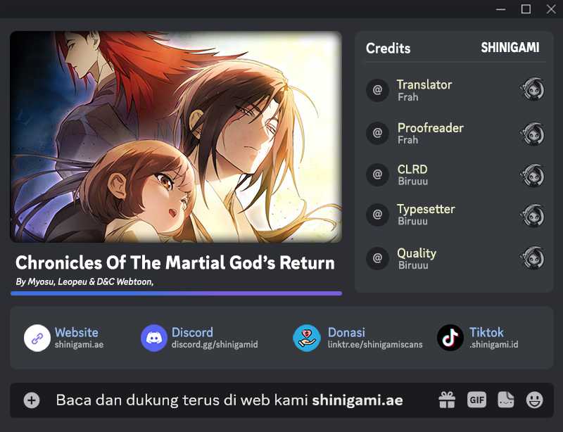 Chronicles Of The Martial God’s Return chapter 110