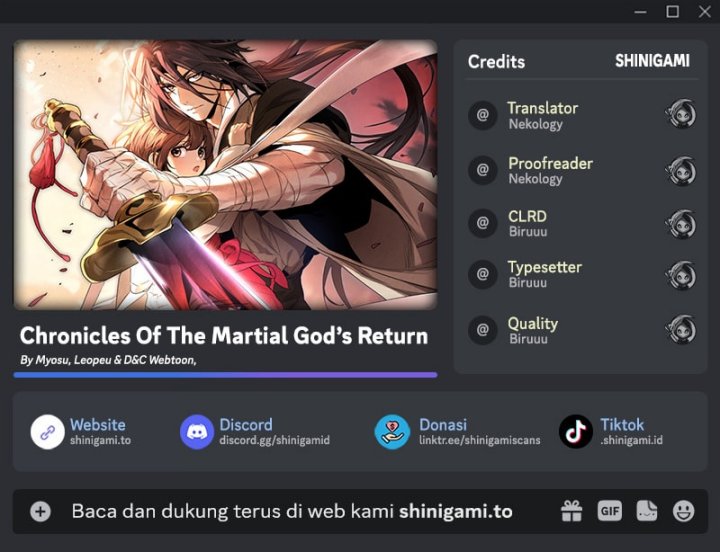 Chronicles Of The Martial God’s Return chapter 131
