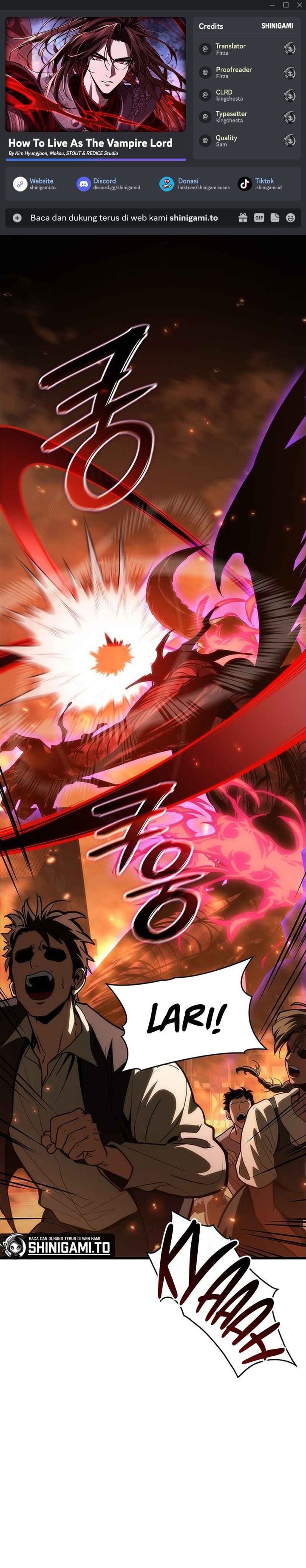 How to Live as the Vampire Lord (Crimson Reset) Chapter 23 Bahasa Indonesia