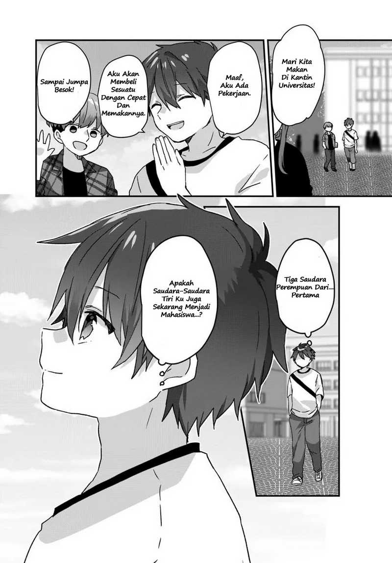 Daigaku Nyuugakuji Kara Uwasa Sareteita Bishoujo San Shimai, Ikiwakareteita Gimai Datta. Chapter 01 Bahasa Indonesia