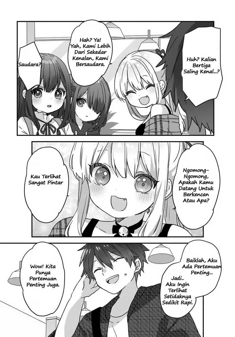 Daigaku Nyuugakuji Kara Uwasa Sareteita Bishoujo San Shimai, Ikiwakareteita Gimai Datta. Chapter 01 Bahasa Indonesia