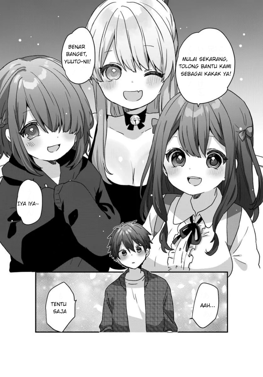 Daigaku Nyuugakuji Kara Uwasa Sareteita Bishoujo San Shimai, Ikiwakareteita Gimai Datta. chapter 2